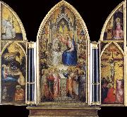 The Coronation of the Virgin among saints and Angels GIUSTO de  Menabuoi